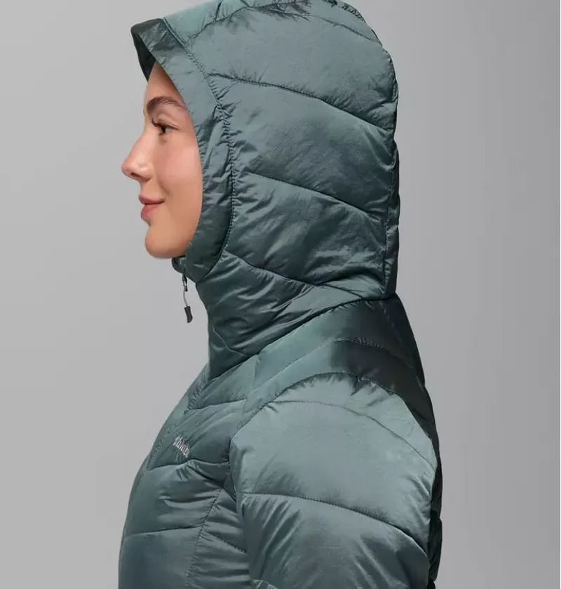 Columbia Women's Joy Peak II Hooded Insulated Jacket in Sedona Sage Shine-7