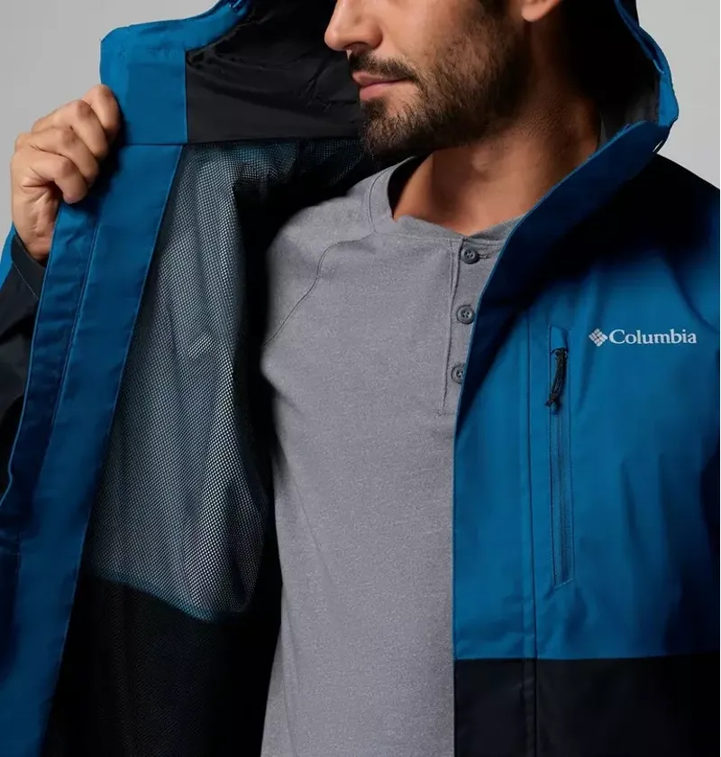 Columbia Mens Hikebound II Jacket in Phoenix Blue / Black-5