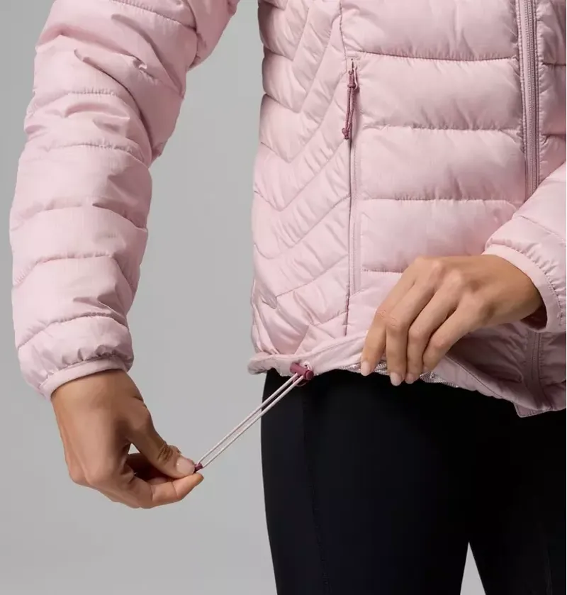 Columbia Women's Powder Lite II Hooded Jacket in Mineral Pink Ripstop-7