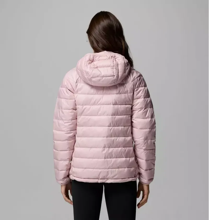 Columbia Women's Powder Lite II Hooded Jacket in Mineral Pink Ripstop-2