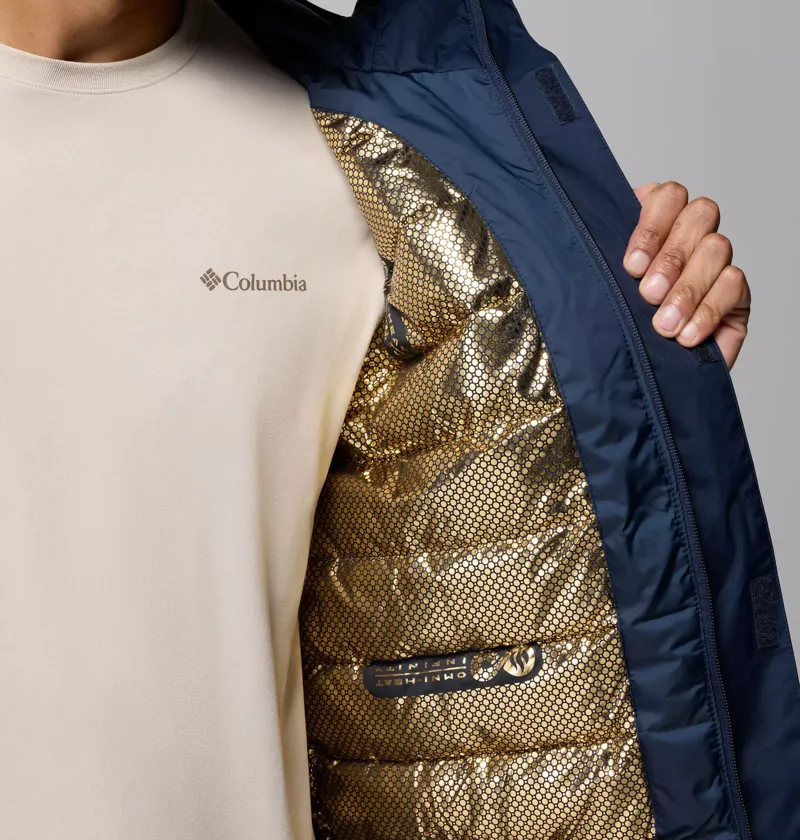 Columbia Mens Oak Harbor II Insulated Waterproof Jacket in Collegiate Navy-6