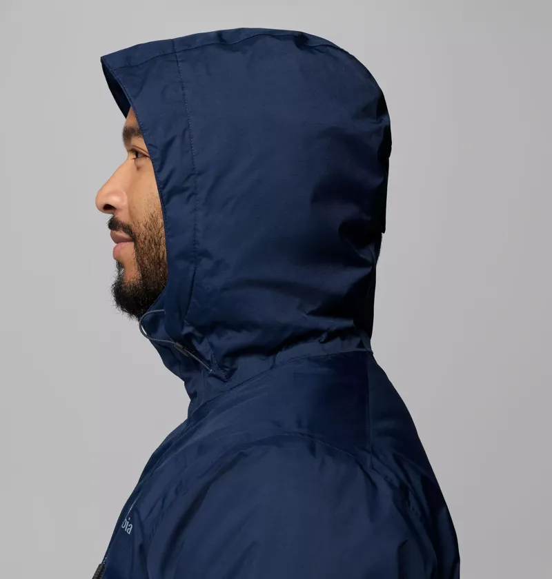 Columbia Mens Oak Harbor II Insulated Waterproof Jacket in Collegiate Navy-5