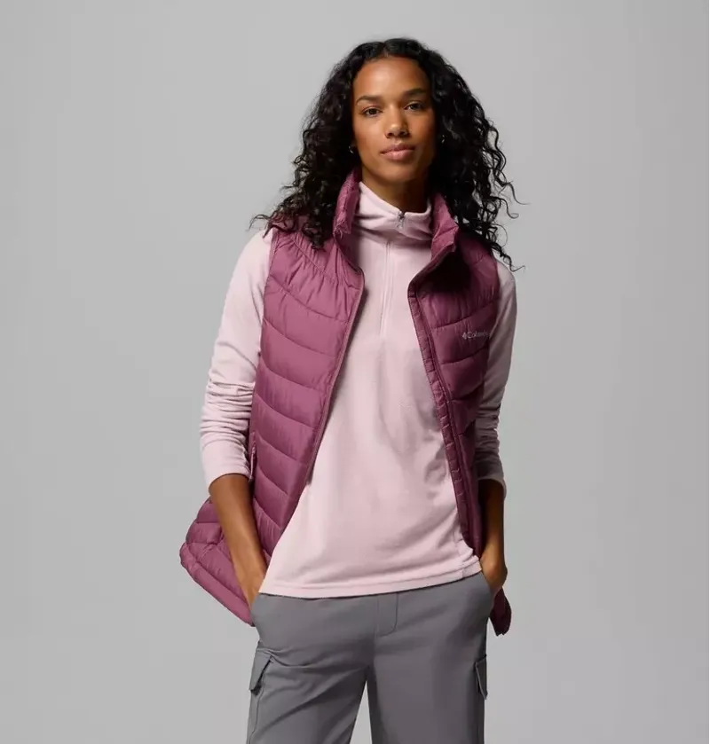 Columbia Womens Powder Lite II Vest in Antique Mauve-4