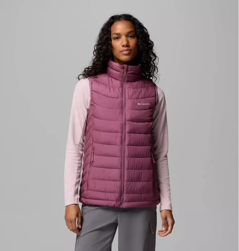 Columbia Womens Powder Lite II Vest in Antique Mauve-1