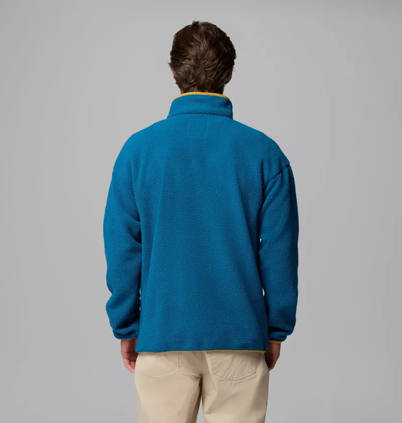 Columbia Men's Helvetia II Half Snap Fleece in Phoenix Blue-3