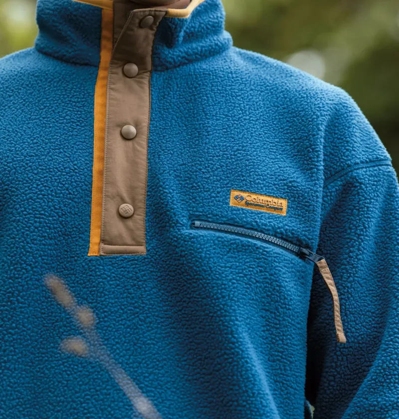 Columbia Men's Helvetia II Half Snap Fleece in Phoenix Blue-7