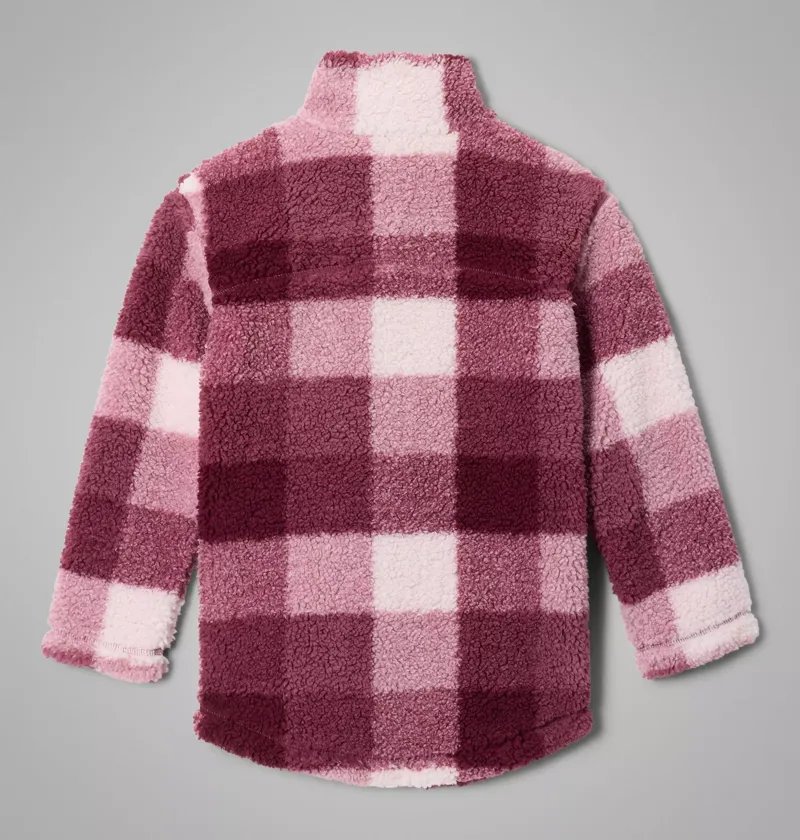 Columbia Kids West Bend Printed Full Zip Fleece Jacket in Antique Mauve / Multibuff / Antique Mauve-1