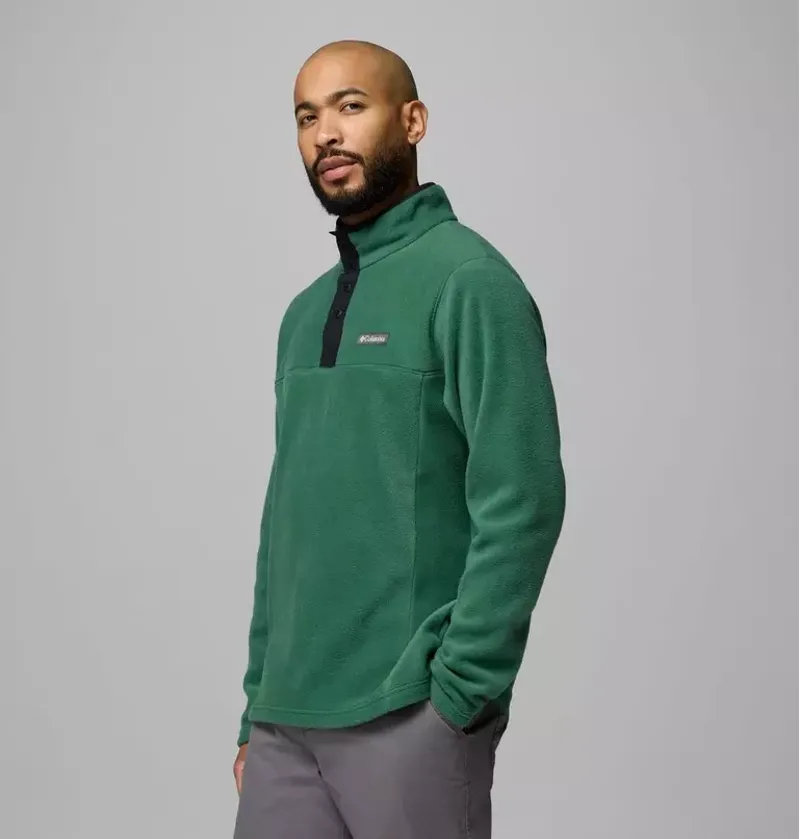 Columbia Mens Steens Mountain Half Snap II Fleece in Rain Forest-2