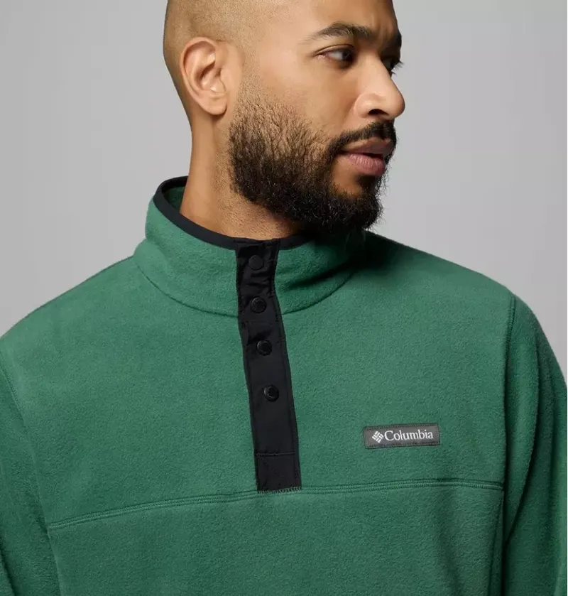 Columbia Mens Steens Mountain Half Snap II Fleece in Rain Forest-4