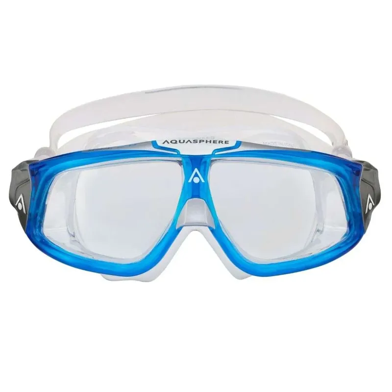 Aqua Sphere Seal 2 Swim Mask Clear Lens in Light Blue