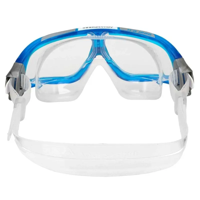 Aqua Sphere Seal 2 Swim Mask Clear Lens in Light Blue-3