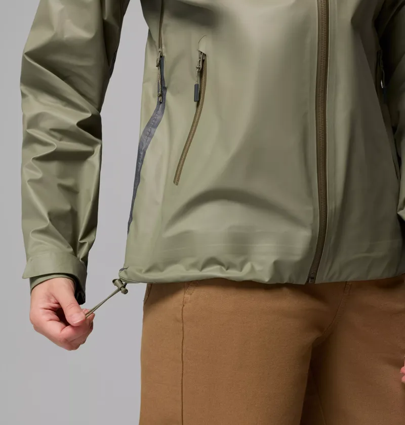 Columbia Womens Reign No Shine Jacket in Stone Green-9