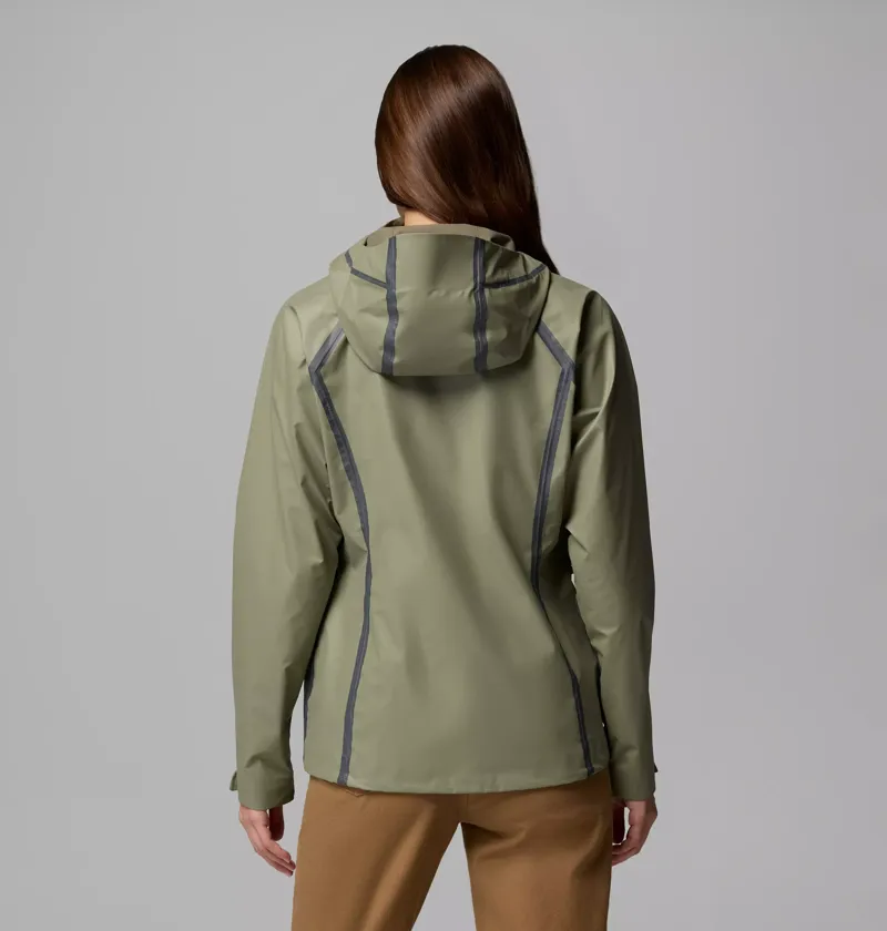 Columbia Womens Reign No Shine Jacket in Stone Green-1
