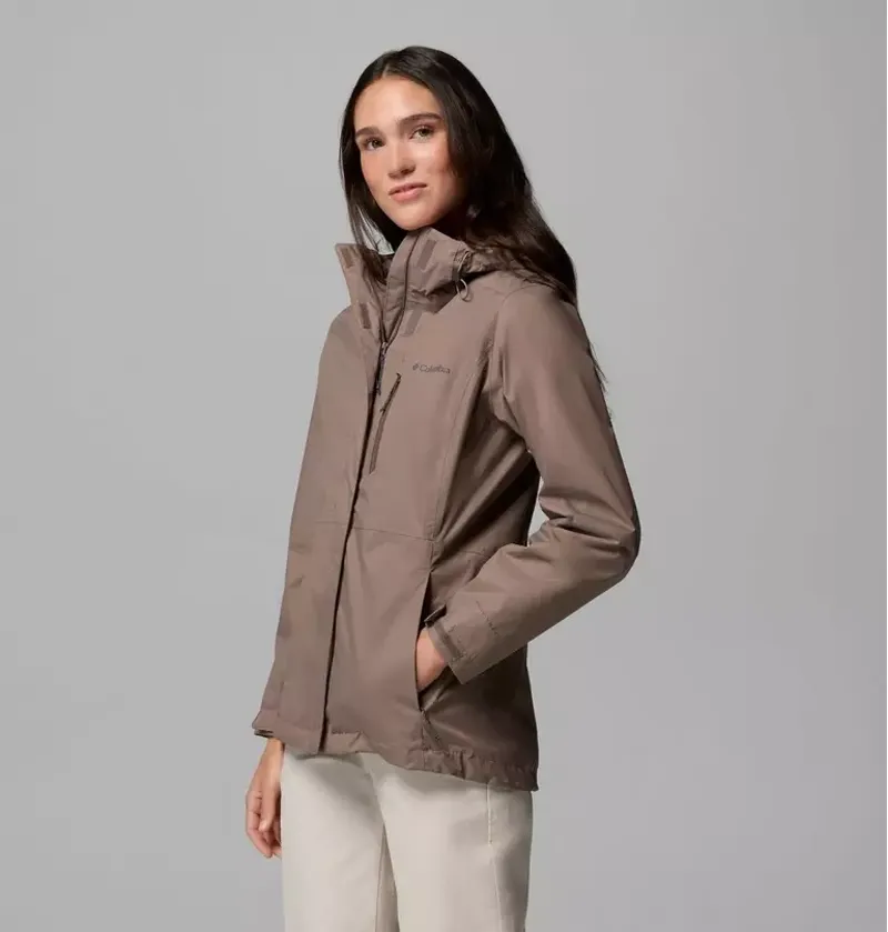 Columbia Womens Pouring Adventure III Jacket in Iron-3