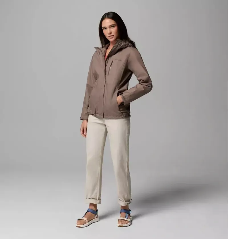 Columbia Womens Pouring Adventure III Jacket in Iron-1