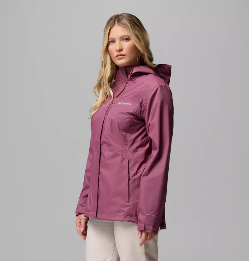 Columbia Womens Pouring Adventure III Jacket in Antique Mauve-1