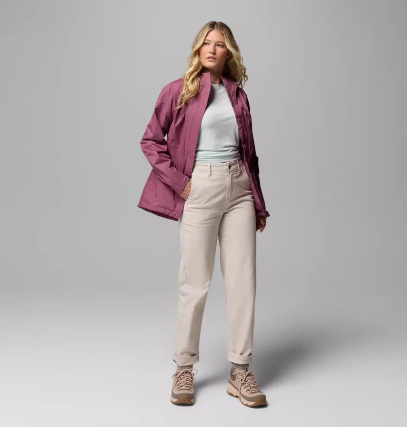 Columbia Womens Pouring Adventure III Jacket in Antique Mauve-4