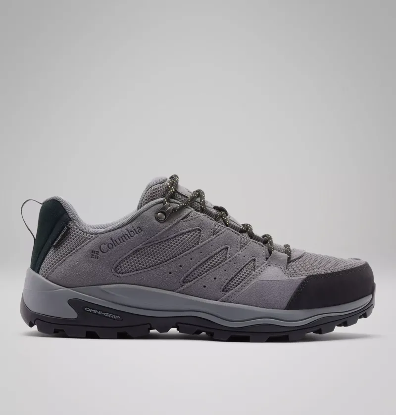Columbia Mens Redmond IV Low Waterproof Shoe in Ti Grey Steel / Firefly-1