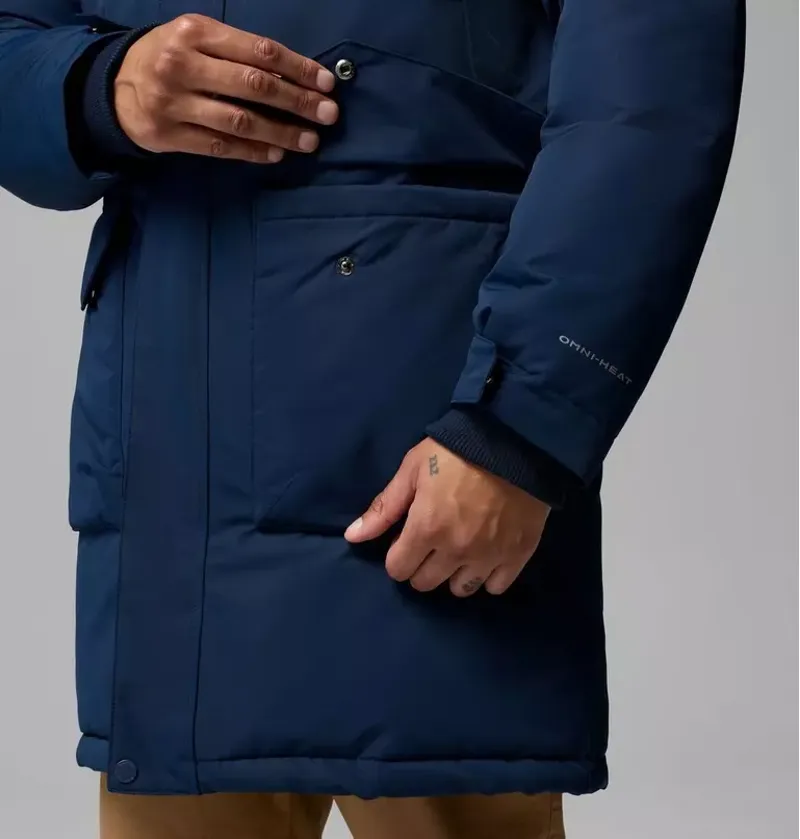Columbia Mens Cape Ridge Parka in Collegiate Navy-8