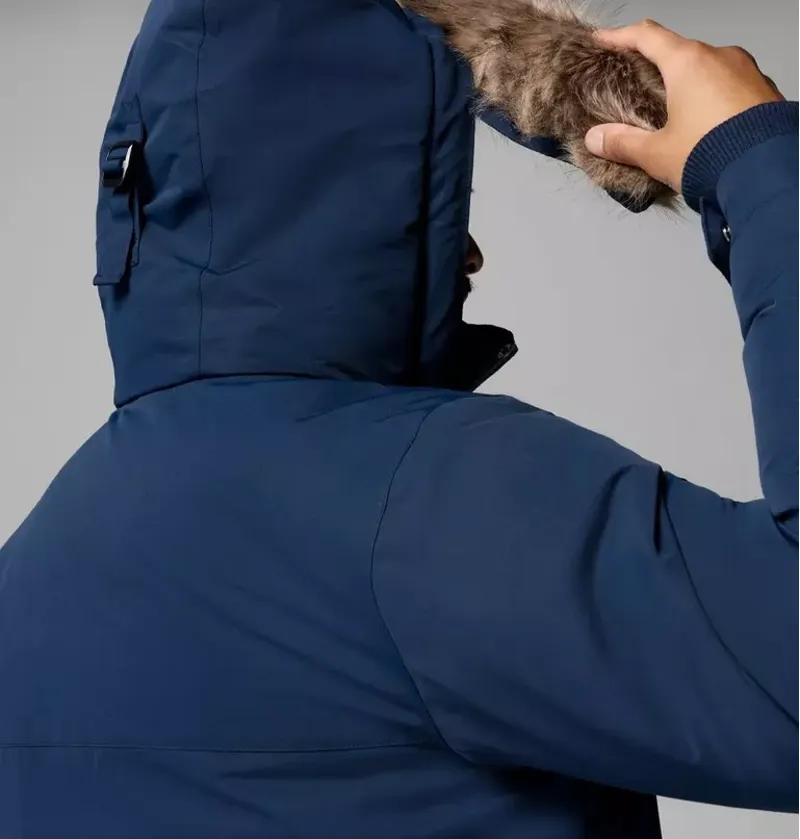 Columbia Mens Cape Ridge Parka in Collegiate Navy-10