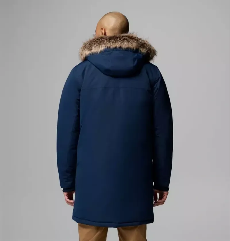 Columbia Mens Cape Ridge Parka in Collegiate Navy-2