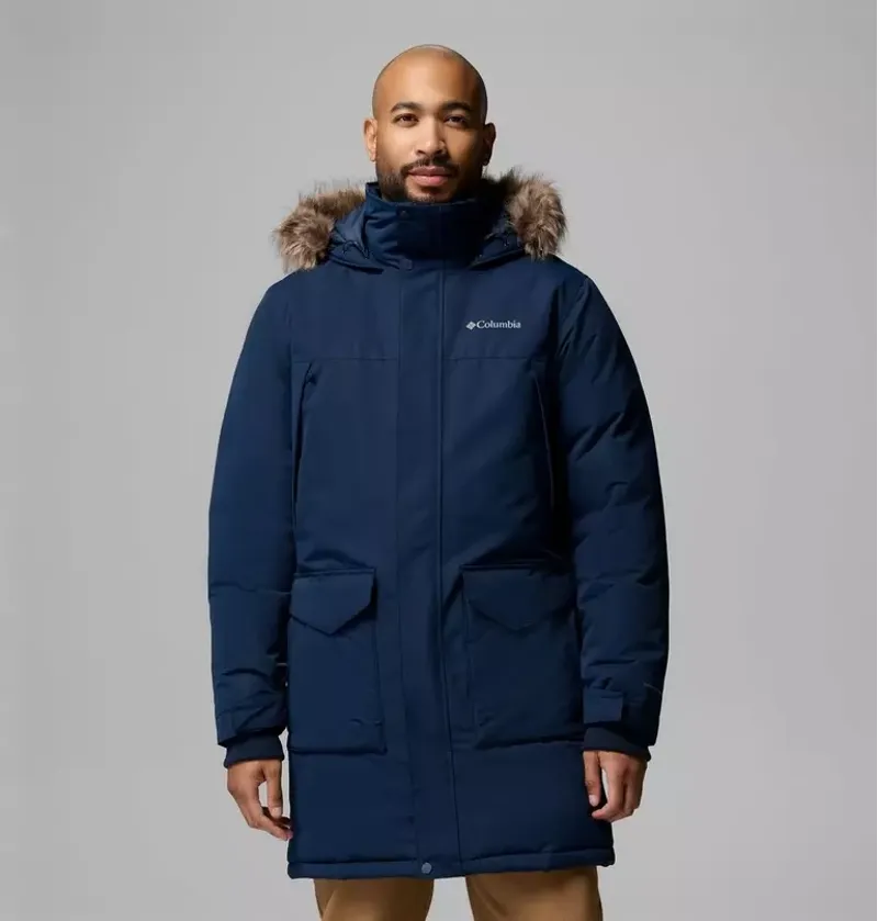 Columbia Mens Cape Ridge Parka in Collegiate Navy-1