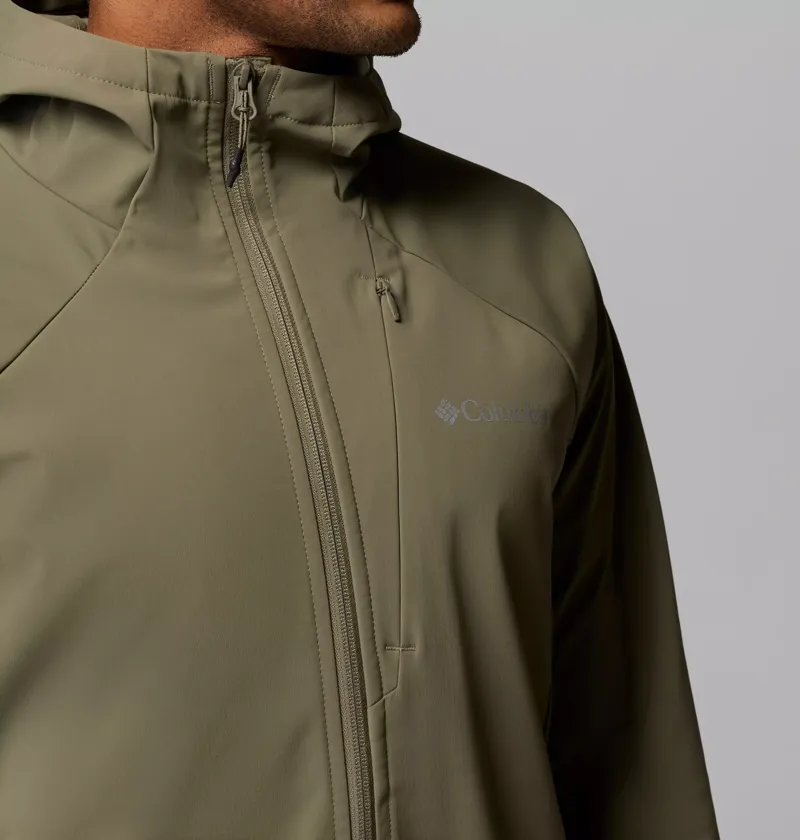 Columbia Mens Trailborne Softshell Jacket in Stone Green-9