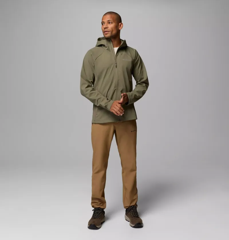 Columbia Mens Trailborne Softshell Jacket in Stone Green-4