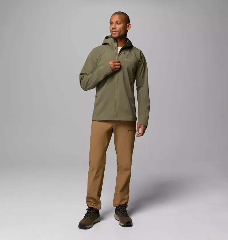 Columbia Mens Trailborne Softshell Jacket in Stone Green-5
