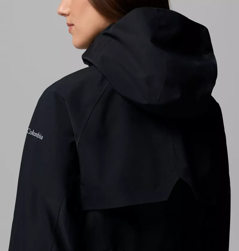 Columbia Womens Amazetrench Rain Jacket in Black-13