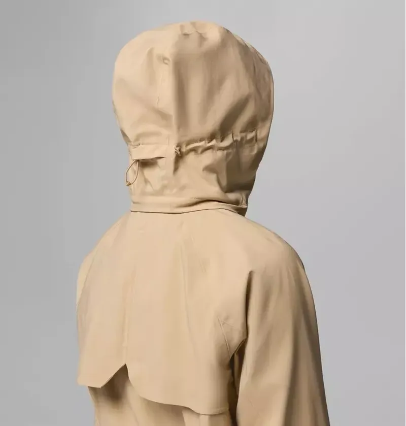 Columbia Womens Amazetrench Rain Jacket in Beach-10