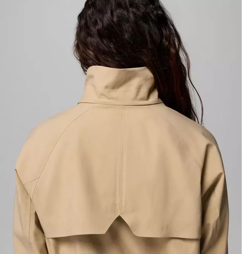 Columbia Womens Amazetrench Rain Jacket in Beach-8