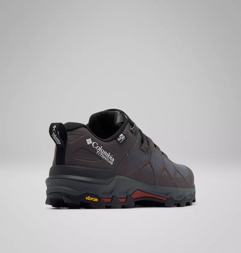 Columbia Mens Peakfreak Titanium Outdry Hiking Shoes in Dark Grey / Red Oxide-4