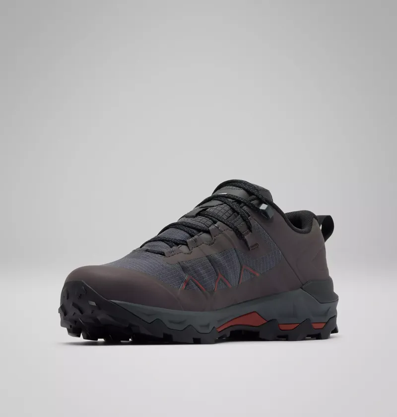 Columbia Mens Peakfreak Titanium Outdry Hiking Shoes in Dark Grey / Red Oxide-2