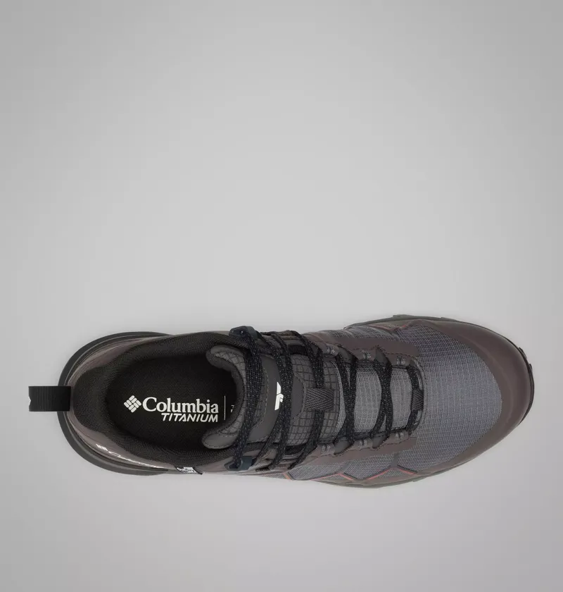 Columbia Mens Peakfreak Titanium Outdry Hiking Shoes in Dark Grey / Red Oxide-7