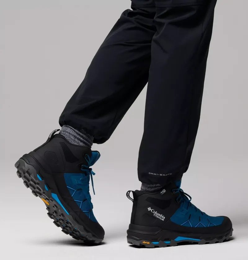 Columbia Men's Peakfreak Titanium Outdry Mid Hiking Shoes in Phoenix Blue / Compass Blue-9