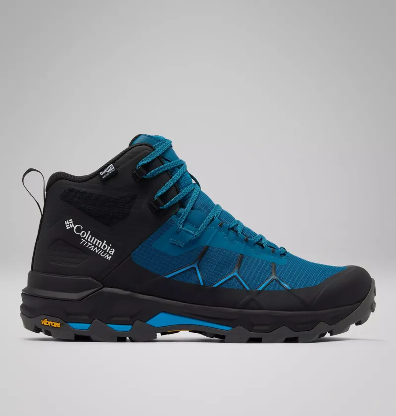 Columbia Men's Peakfreak Titanium Outdry Mid Hiking Shoes in Phoenix Blue / Compass Blue-1