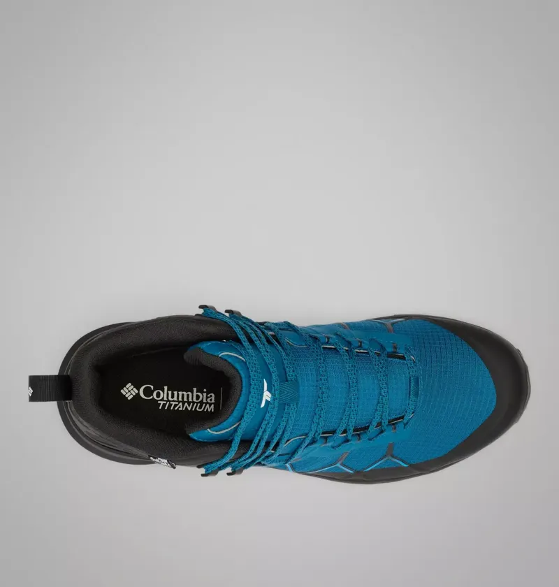 Columbia Men's Peakfreak Titanium Outdry Mid Hiking Shoes in Phoenix Blue / Compass Blue-7