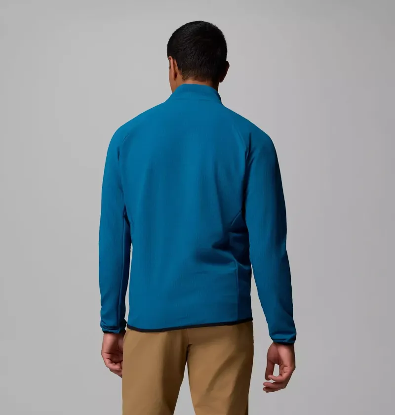 Columbia Mens Superior Summit Grid Full Zip Fleece in Phoenix Blue-4