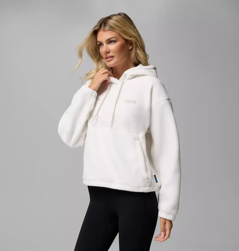 Columbia Women's Timber Meadow MTR Fleece Hoodie in Sea Salt-1