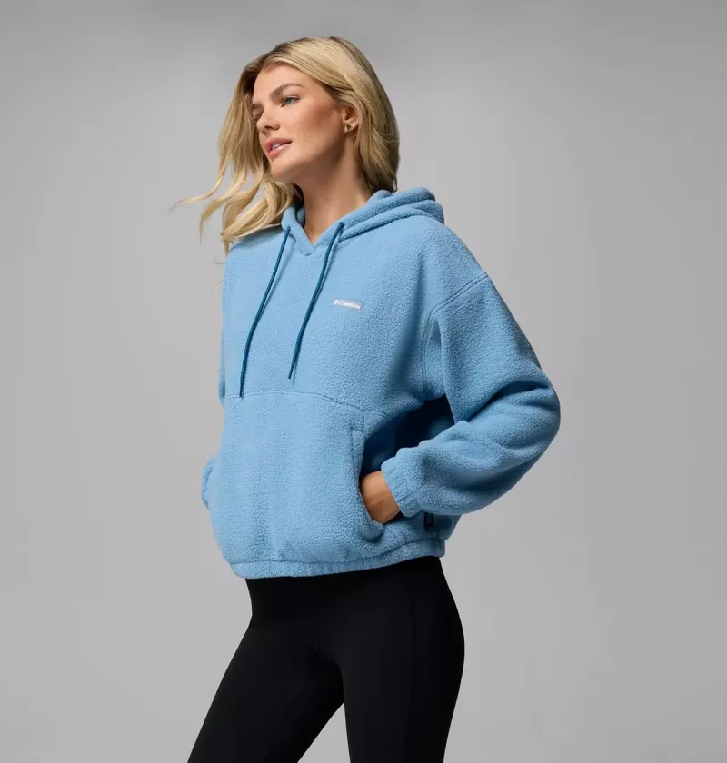 Columbia Women's Timber Meadow MTR Fleece Hoodie in Rainy Day-2
