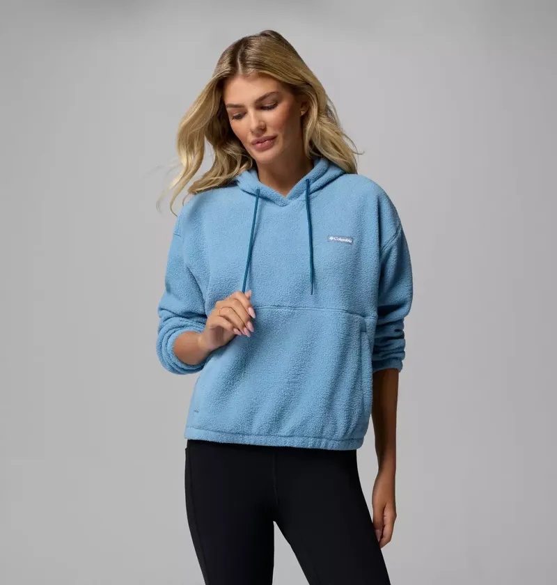 Columbia Women's Timber Meadow MTR Fleece Hoodie in Rainy Day-1