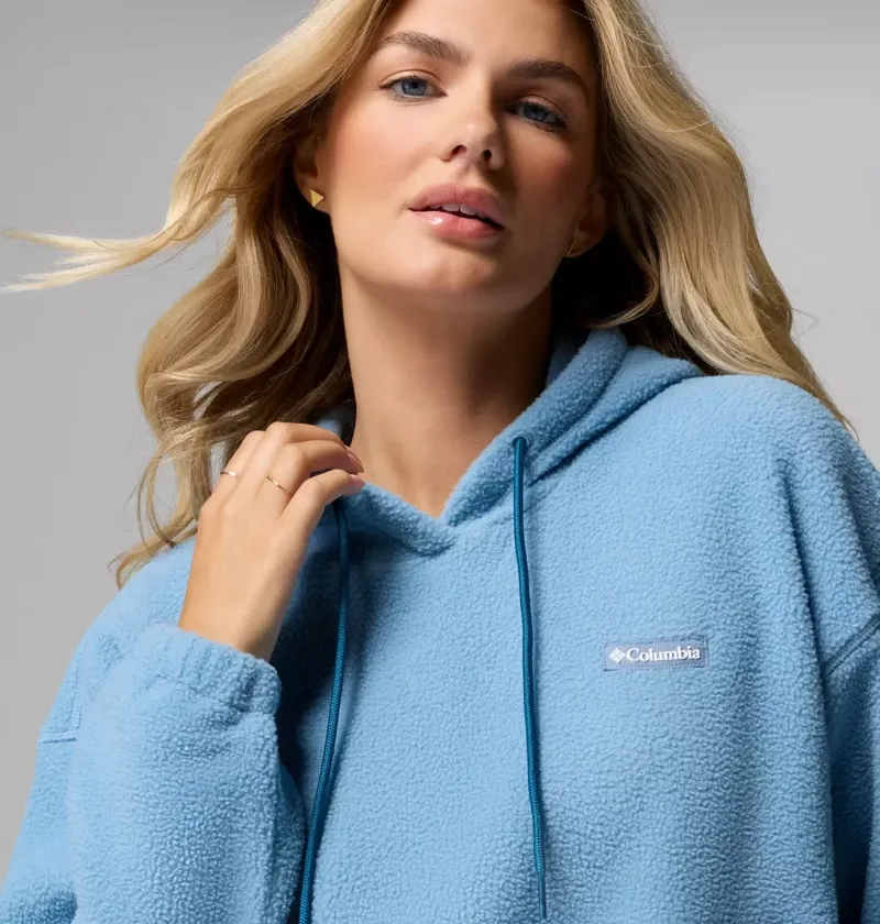 Columbia Women's Timber Meadow MTR Fleece Hoodie in Rainy Day-4
