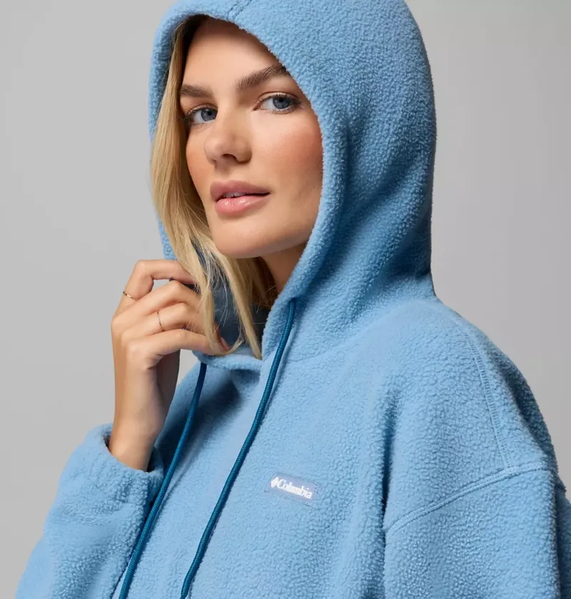 Columbia Women's Timber Meadow MTR Fleece Hoodie in Rainy Day-5