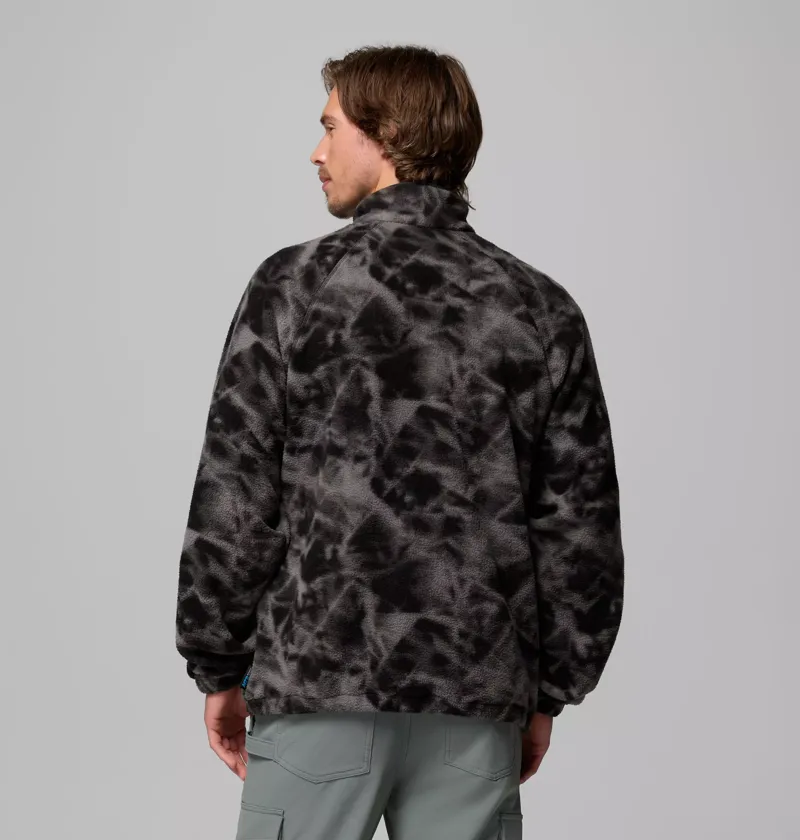 Columbia Men's Timber Crest MTR Fleece Printed Half Zip in Sedona Sage / Icypeaks-3