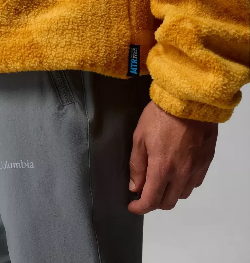 Columbia Men's Timber Crest MTR Fleece Printed Half Zip in Squash / Geomix-5