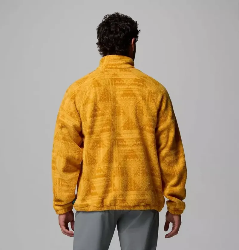 Columbia Men's Timber Crest MTR Fleece Printed Half Zip in Squash / Geomix-2