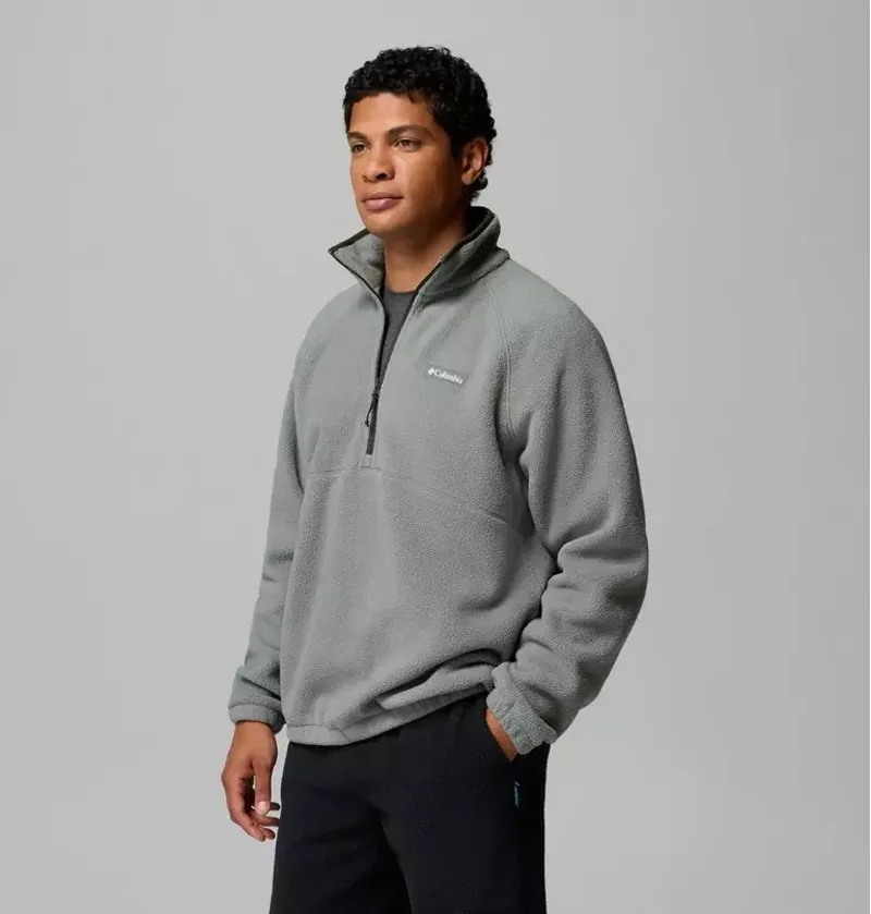 Columbia Men's Timber Crest MTR Fleece Half Zip in Sedona Sage-3