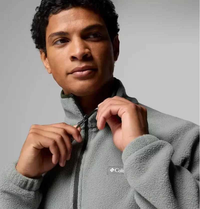 Columbia Men's Timber Crest MTR Fleece Half Zip in Sedona Sage-4