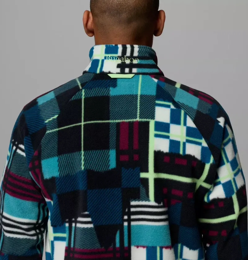 Columbia Mens Bugaboo 1986 Liner Jacket in Teal / Plaidpatch / Black-6